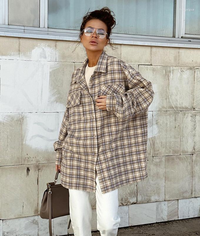 Women' T Shirts Khaki Shacket Oversized Womens Dropped Shoulder Plaid Blouses Outwear Street Style Pockets Casual Tops 2023
Women' T Shirts Khaki Shacket Oversized Womens Dropped Shoulder Plaid Blouses Outwear Street Style Pockets Casual Tops 2023