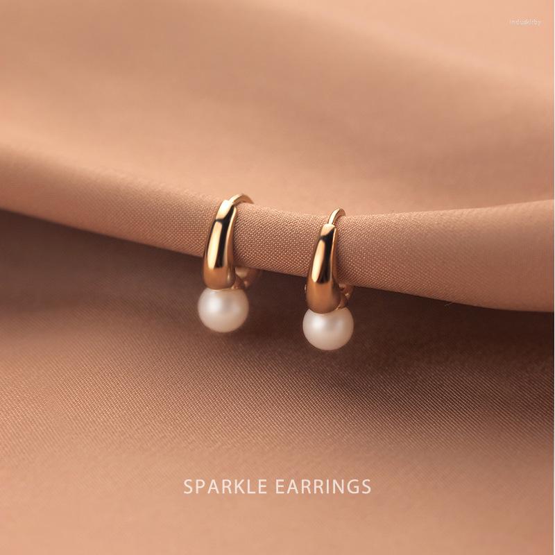 Hoop Earrings LAVIFAM 925 Sterling Silver Small Synthetic Pearl Ear Buckle For Women Lady Chic Charm Jewelry
Hoop Earrings LAVIFAM 925 Sterling Silver Small Synthetic Pearl Ear Buckle For Women Lady Chic Charm Jewelry