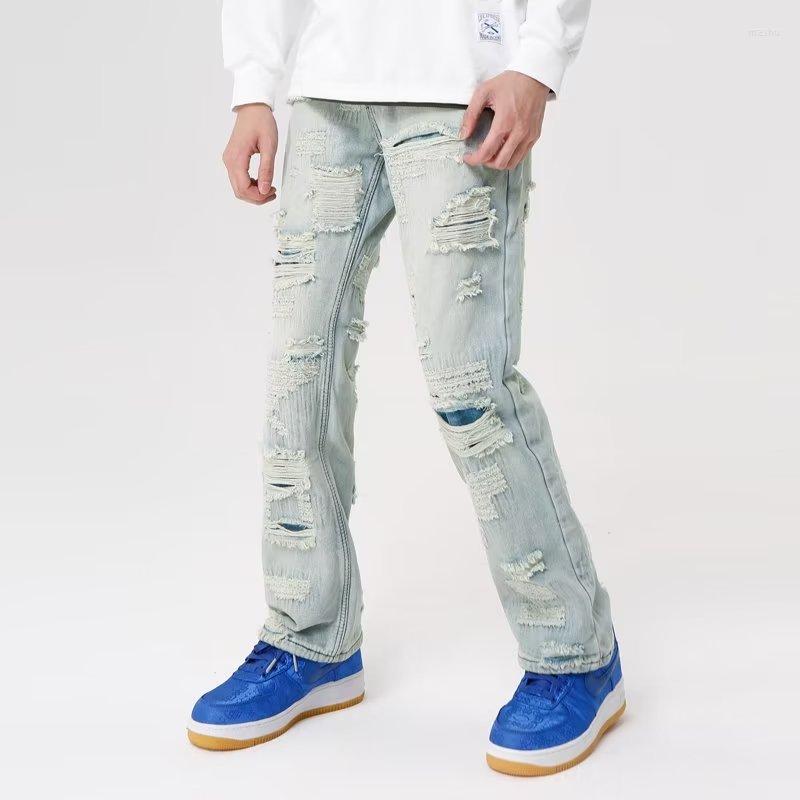 Men' Jeans 2023 Vibe Style Ripped Hole Blue Washed Baggy Men Grunge Pants Y2K Straight Hip Hop Vintage Denim Trousers Pantalon Homme, Washed blue
Men' Jeans 2023 Vibe Style Ripped Hole Blue Washed Baggy Men Grunge Pants Y2K Straight Hip Hop Vintage Denim Trousers Pantalon Homme, Washed blue