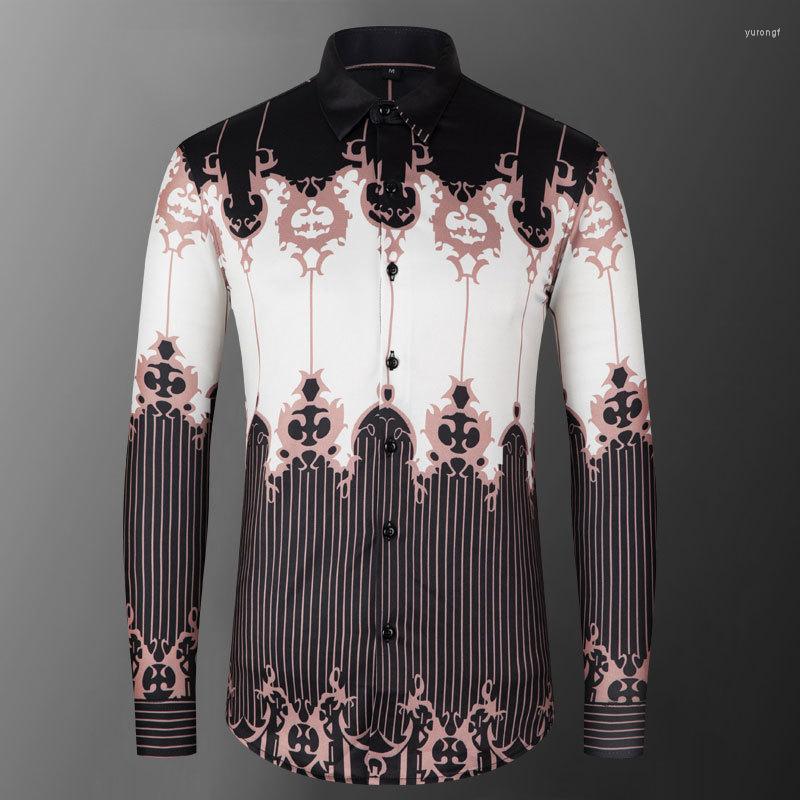Men's Casual Shirts 2023 Spring Mens Black Baroque Flower Shirt Men Slim Dress British Style High Quality Streetwear Social Camisa Masculina, Picture
Men's Casual Shirts 2023 Spring Mens Black Baroque Flower Shirt Men Slim Dress British Style High Quality Streetwear Social Camisa Masculina, Picture