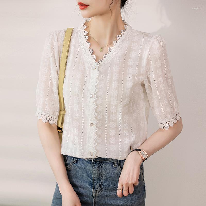 Women' Blouses Solid Color Office Lady Lace Shirts Bottoming Spring Summer Short Sleeve Womans Blouse Elegant Tops Blusa Mujer, White
Women' Blouses Solid Color Office Lady Lace Shirts Bottoming Spring Summer Short Sleeve Womans Blouse Elegant Tops Blusa Mujer, White