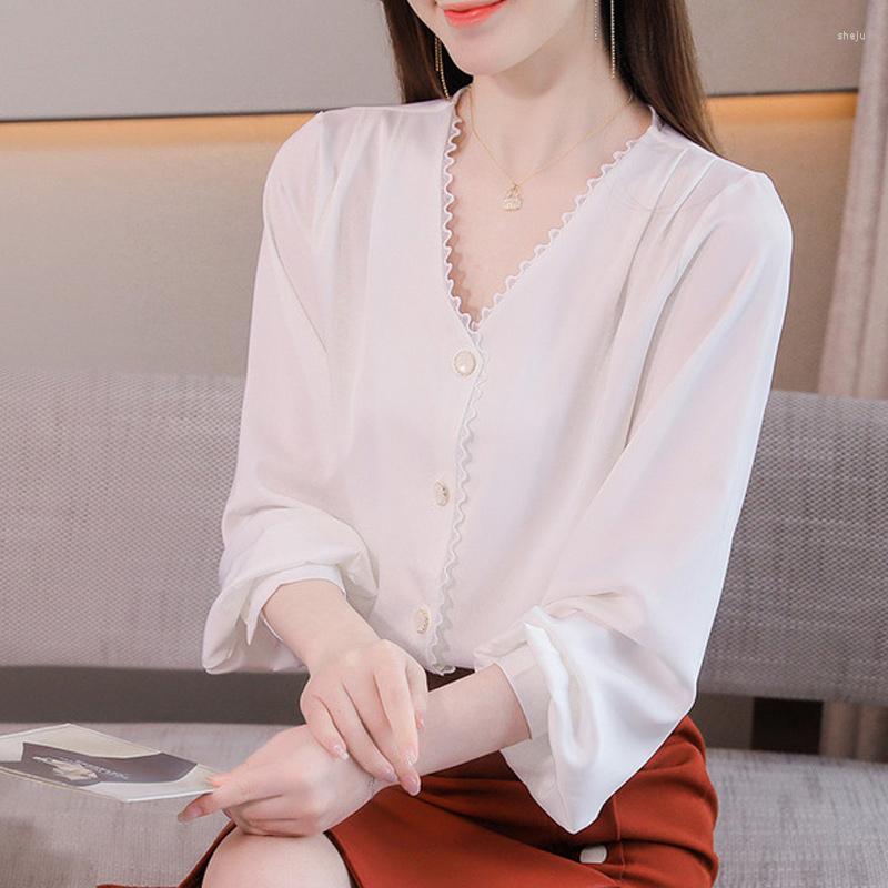 Women's Blouses Temperament Long Sleeve Chiffon Shirt Female 2023 Spring Plus Size Loose Satin Tops Bottom Fashion Youth Women Clothes, Black
Women's Blouses Temperament Long Sleeve Chiffon Shirt Female 2023 Spring Plus Size Loose Satin Tops Bottom Fashion Youth Women Clothes, Black