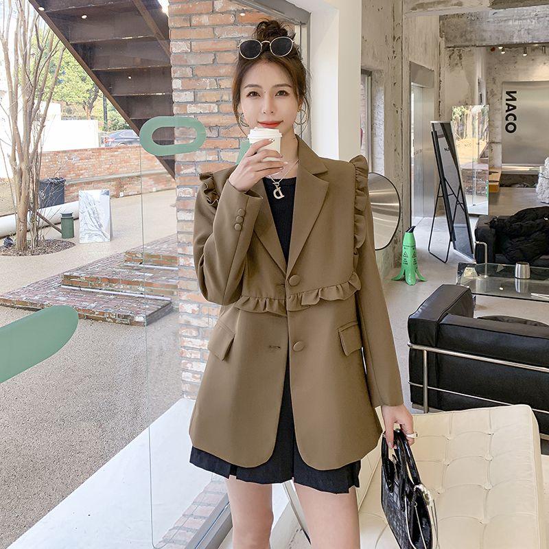 Women' Suits Wooden Ear Edge Small Suit Jacket For Women With High Design Sense Fashion Temperament Khaki Cardigan Female, Black
Women' Suits Wooden Ear Edge Small Suit Jacket For Women With High Design Sense Fashion Temperament Khaki Cardigan Female, Black