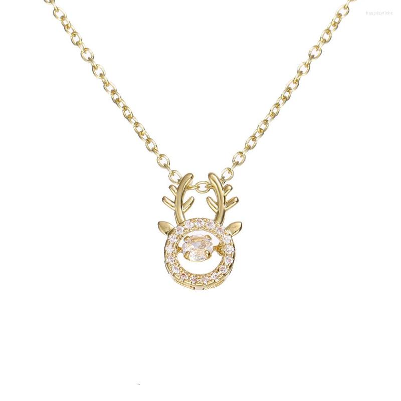 Chains Bettyue Arrival Tiny And Cute Deer Design Necklace For Women Fashion Shiny Zirconia Charming Jewelry Fascinating Ornament
Chains Bettyue Arrival Tiny And Cute Deer Design Necklace For Women Fashion Shiny Zirconia Charming Jewelry Fascinating Ornament