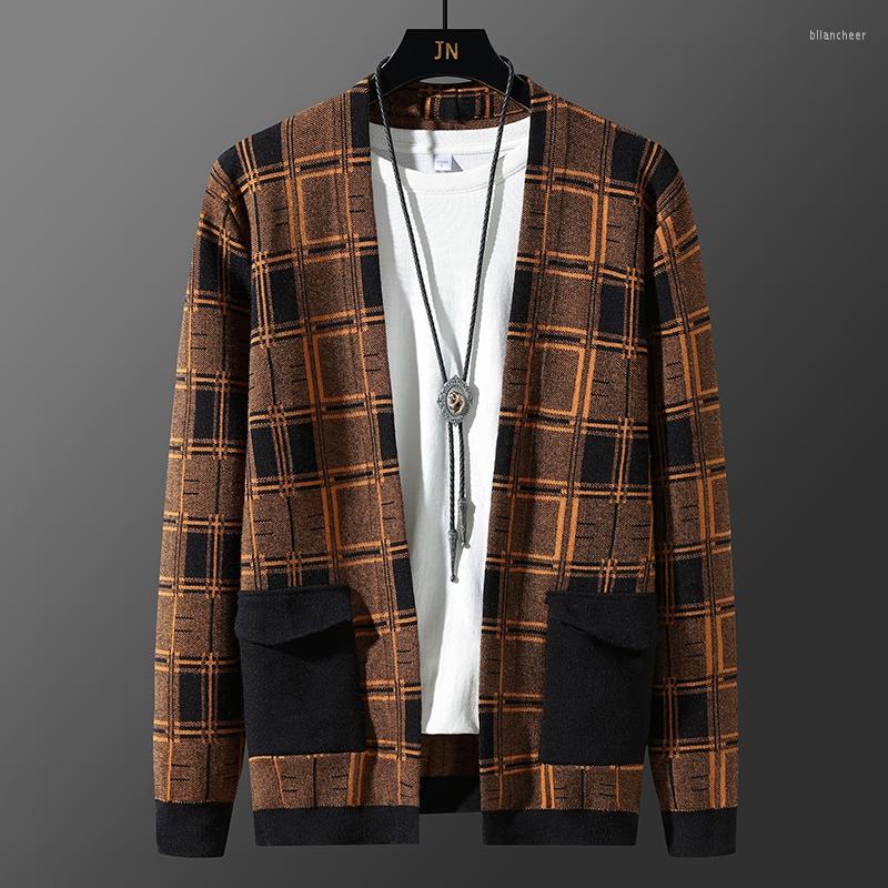 Men's Sweaters Korean Style Autumn Knitted Cardigan Sweater Trend Brand Fashion Plaid Coat Men Leisure Khaki 2023 Mens
Men's Sweaters Korean Style Autumn Knitted Cardigan Sweater Trend Brand Fashion Plaid Coat Men Leisure Khaki 2023 Mens
