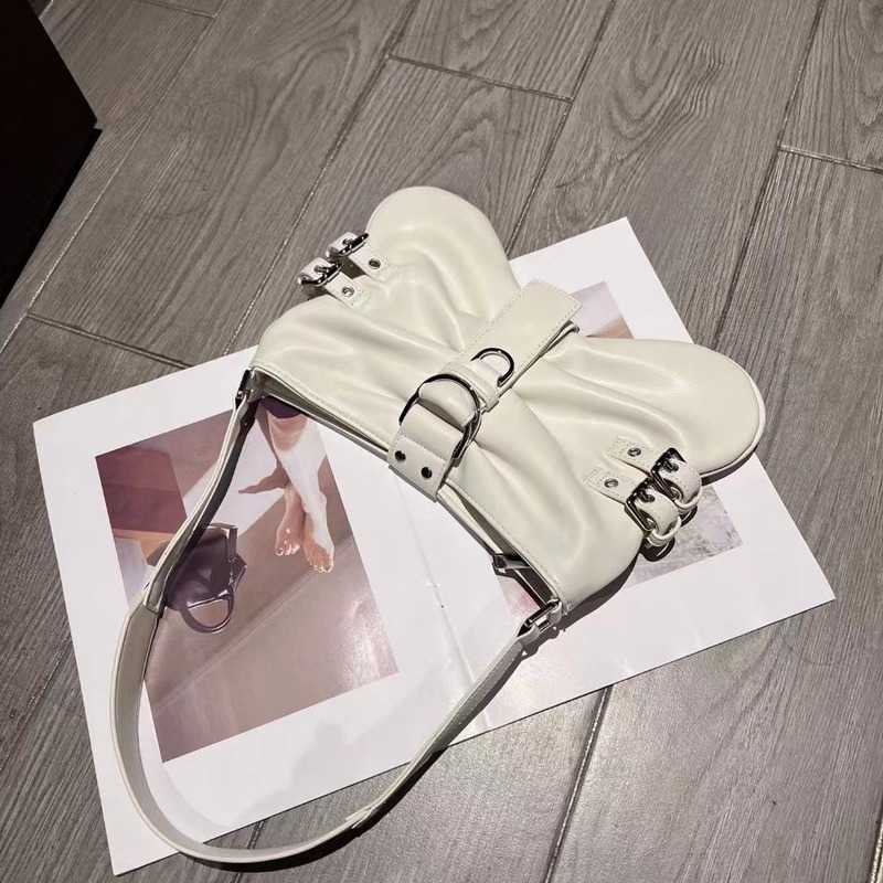 Spring And Summer New Sweet Jubilee Spice Girl Butterfly Pleated Bag Shoulder Handbag Large Capacity Female Bags 0615