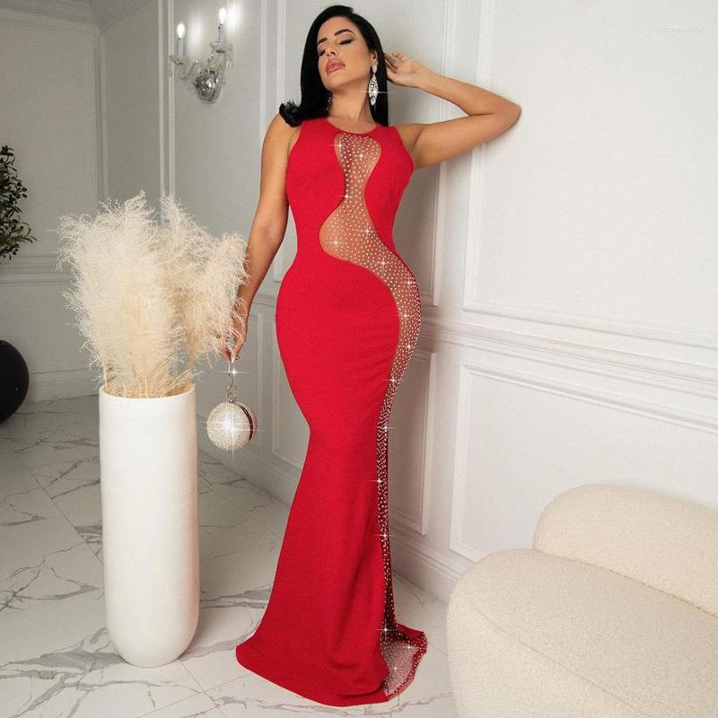 Casual Dresses EWSFV 2023 Spring Summer Women Hollow Perspective Sexy Mopping Evening Dress Sleeveless, Black
Casual Dresses EWSFV 2023 Spring Summer Women Hollow Perspective Sexy Mopping Evening Dress Sleeveless, Black