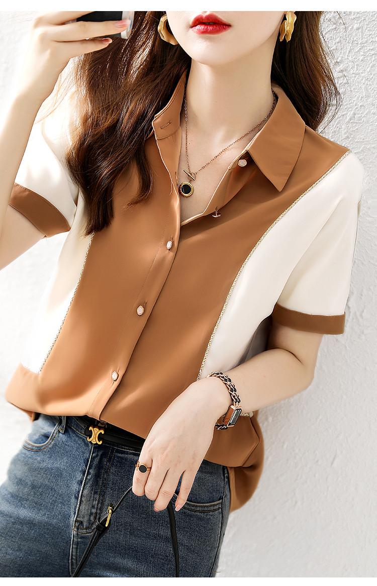 Women' Blouses Fashion Luxury Ladies Chiffon Shirt France Style Woman Printing Blouse Spring Summer Short Sleeve Tops Blusa Mujer, Picture
Women' Blouses Fashion Luxury Ladies Chiffon Shirt France Style Woman Printing Blouse Spring Summer Short Sleeve Tops Blusa Mujer, Picture