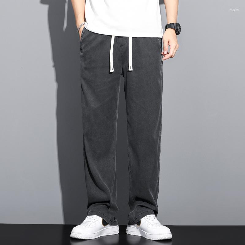 Men's Jeans Y2K Pants Men Streetwear Lyocell Fabric Thin Loose Straight Drawstring Elastic Trousers Men's Plus Size M-5XL, Blue
Men's Jeans Y2K Pants Men Streetwear Lyocell Fabric Thin Loose Straight Drawstring Elastic Trousers Men's Plus Size M-5XL, Blue