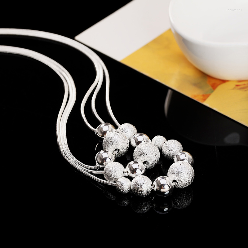 Chains Boutique 925 Silver Ball Bead Chain Necklace Women's Multilayer Fashion Jewelry Personality Trend Gift
Chains Boutique 925 Silver Ball Bead Chain Necklace Women's Multilayer Fashion Jewelry Personality Trend Gift
