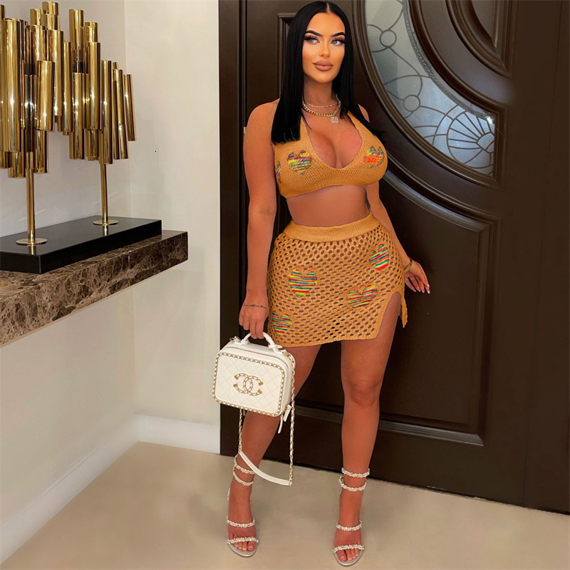 Two Piece Dress Znaiml Summer Knitted Crochet Hollow Out Halter Crop Top and Mini Skirts 2 Skirt Sets Womens Beach Vacation Rave Outfits 230512, Black
Two Piece Dress Znaiml Summer Knitted Crochet Hollow Out Halter Crop Top and Mini Skirts 2 Skirt Sets Womens Beach Vacation Rave Outfits 230512, Black