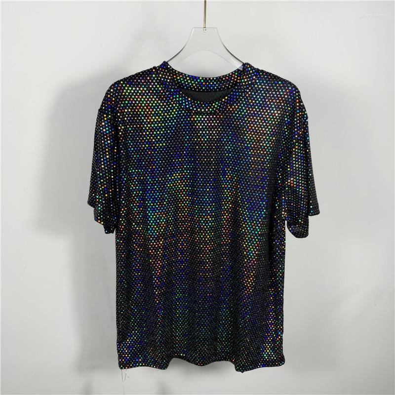 Men's T Shirts -XL!Summer Trend Nightclub Singer Stage Outfit Sequin Round Neck Short Sleeve Personality Reflective Loose Breathable, Photo color
Men's T Shirts -XL!Summer Trend Nightclub Singer Stage Outfit Sequin Round Neck Short Sleeve Personality Reflective Loose Breathable, Photo color