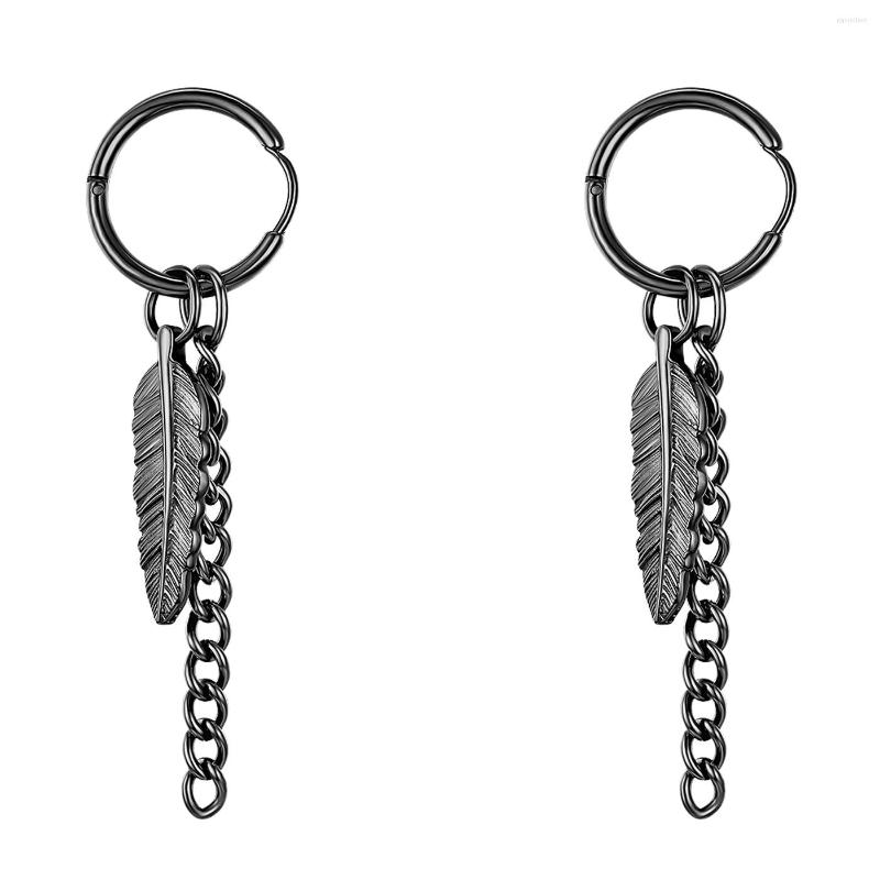 Dangle Earrings BONISKISS Fashion Korean Jewelry Hip Hop Drop Leaf Pendant Chain Stainless Steel Unisex
Dangle Earrings BONISKISS Fashion Korean Jewelry Hip Hop Drop Leaf Pendant Chain Stainless Steel Unisex