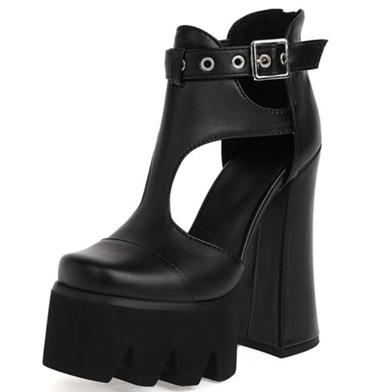 Sandals GIGIFOX Brand Fashion Big Size 43 Chunky Heels High Platform Gladiator Summer Sexy Cool Gothic Style Woman Shoes, Silver
Sandals GIGIFOX Brand Fashion Big Size 43 Chunky Heels High Platform Gladiator Summer Sexy Cool Gothic Style Woman Shoes, Silver