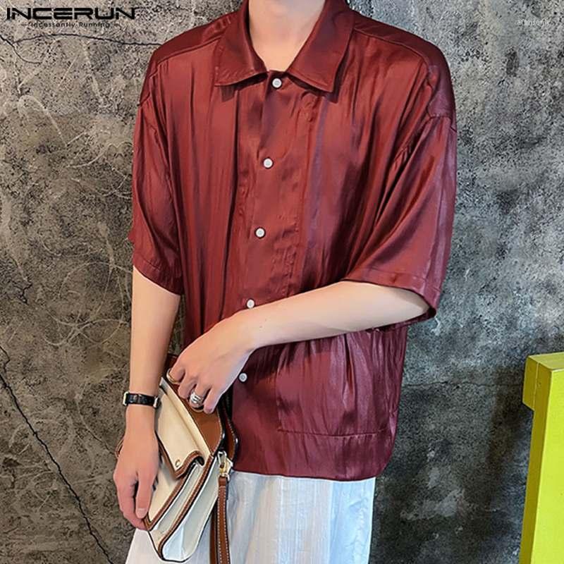 Men' Casual Shirts INCERUN Men Shirt Solid Color Lapel Short Sleeve Button Loose Streetwear Clothing 2023 Korean Style Breathable, Gray
Men' Casual Shirts INCERUN Men Shirt Solid Color Lapel Short Sleeve Button Loose Streetwear Clothing 2023 Korean Style Breathable, Gray