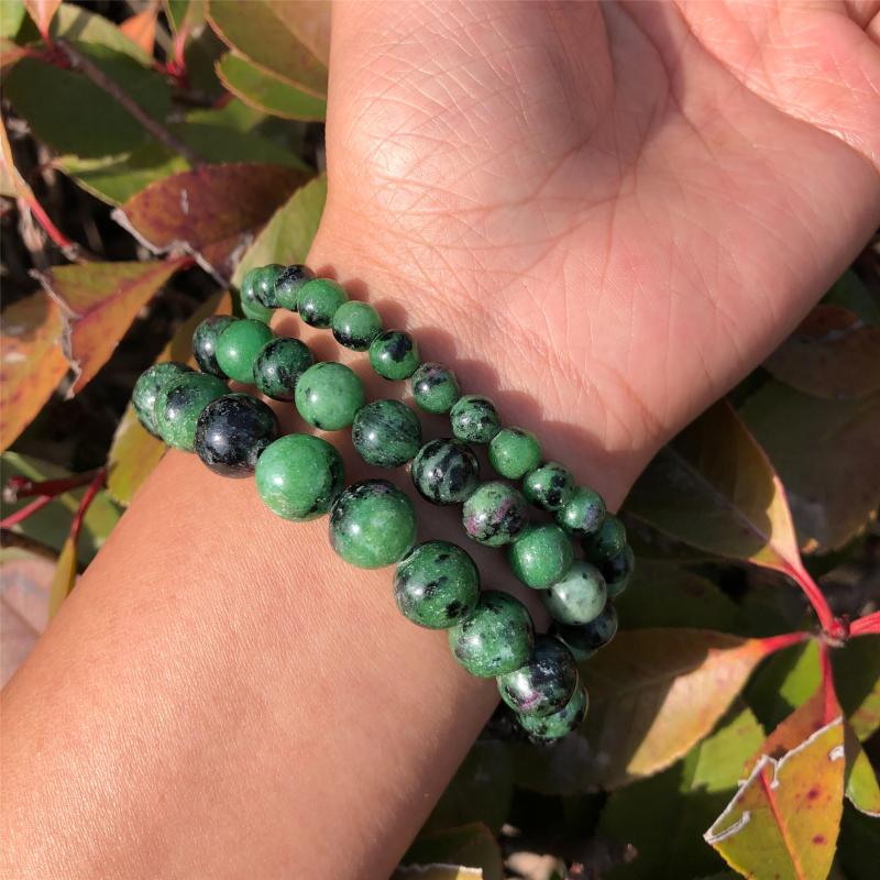 Strand Beaded Strands Pc Natural Ruby Zoisite Bracelet Round Beads Crystal Quartz Healing Stone Women Men Fashion Jewelry GiftBeaded
Strand Beaded Strands Pc Natural Ruby Zoisite Bracelet Round Beads Crystal Quartz Healing Stone Women Men Fashion Jewelry GiftBeaded