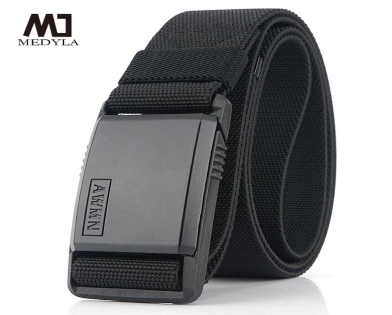 MEDYLA Nylon Belt Metal Magnetic Buckle Adjustable For Men Combat Elastic Belts High Quality Wearresistant 2206245261333, Black
MEDYLA Nylon Belt Metal Magnetic Buckle Adjustable For Men Combat Elastic Belts High Quality Wearresistant 2206245261333, Black