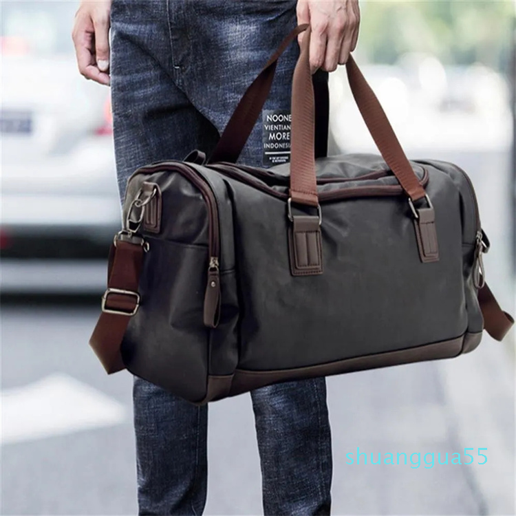 Top Quality Casual Travel Duffel Bag PU Leather Men Handbags Big Large Capacity Travel Bags Black Mens Messenger Bag Tote
Top Quality Casual Travel Duffel Bag PU Leather Men Handbags Big Large Capacity Travel Bags Black Mens Messenger Bag Tote
