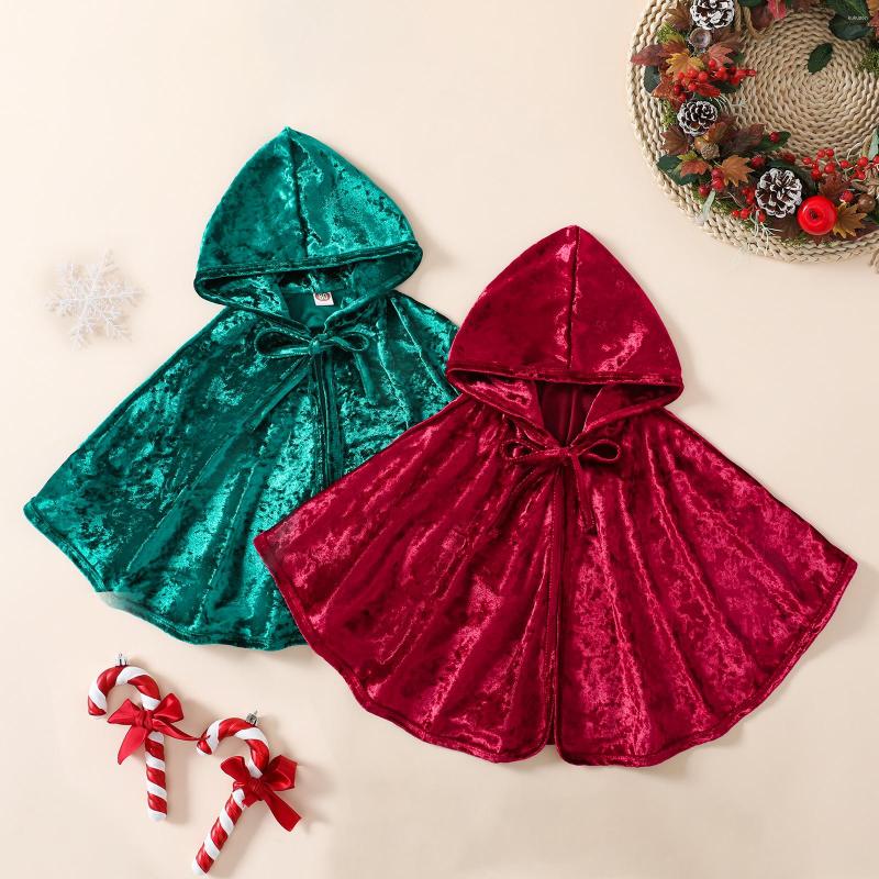 Jackets Kids Infant Baby Velvet Cloak Christmas Solid Color Hooded Tie-Up Cape Loose Coat Outerwear For Girls 1-5 Years, Green
Jackets Kids Infant Baby Velvet Cloak Christmas Solid Color Hooded Tie-Up Cape Loose Coat Outerwear For Girls 1-5 Years, Green