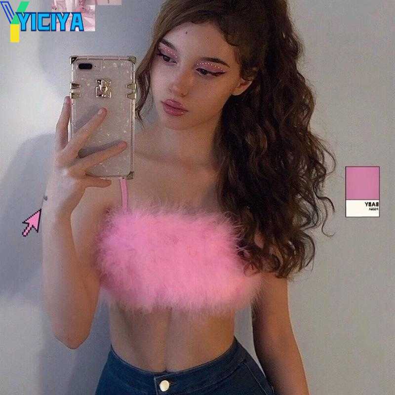 YICIYA Women' Tanks Camis Fashion Sexy Spaghetti Straps Pink Feather Crop Top 2022 Women Camisole Sleeveless Tops Party Club Streetwear, Purple
YICIYA Women' Tanks Camis Fashion Sexy Spaghetti Straps Pink Feather Crop Top 2022 Women Camisole Sleeveless Tops Party Club Streetwear, Purple