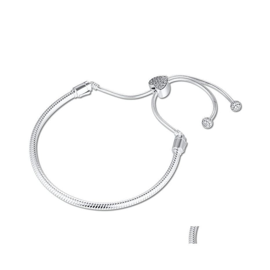 Bangle Moments Pave Heart Clasp Snake Chain Slider Bracelet Arrival 925 Sterling Sier Bracelets Women Diy Charms Jewelry Drop Deliver Dhico
Bangle Moments Pave Heart Clasp Snake Chain Slider Bracelet Arrival 925 Sterling Sier Bracelets Women Diy Charms Jewelry Drop Deliver Dhico