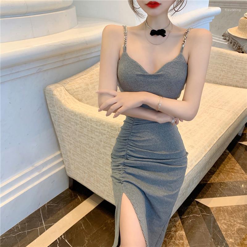 Casual Dresses Woman Summer Chic Elegant Female Strap Satin Long Party Ladies Maxi Beach Sundress Robe A-line Vestidos G146, Gray
Casual Dresses Woman Summer Chic Elegant Female Strap Satin Long Party Ladies Maxi Beach Sundress Robe A-line Vestidos G146, Gray