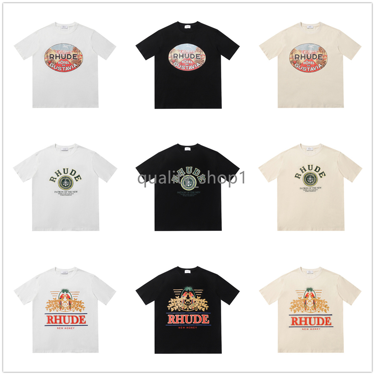 23ss Summer Men T shirts Luxury Rhude t shirts Fashion Mens designer t-shirt Women Men Street Casual t-shirt good mens Tshirt SIZE S-XL
23ss Summer Men T shirts Luxury Rhude t shirts Fashion Mens designer t-shirt Women Men Street Casual t-shirt good mens Tshirt SIZE S-XL