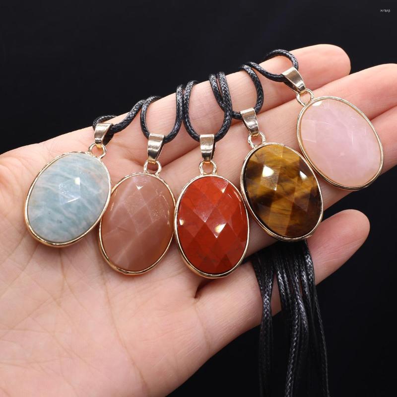 Pendant Necklaces Fine Natural Amethysts Necklace Oval Good Plated Rose Quartz Labradorite For Women Fashion Jewelry Party Gifts
Pendant Necklaces Fine Natural Amethysts Necklace Oval Good Plated Rose Quartz Labradorite For Women Fashion Jewelry Party Gifts