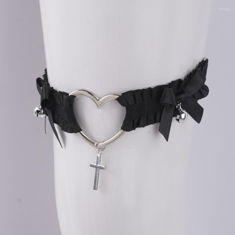 Garters Lolita Garter Belt Cross Pendant Bowknot Bell Leg Ring Thigh Sexy Harajuku, Black
Garters Lolita Garter Belt Cross Pendant Bowknot Bell Leg Ring Thigh Sexy Harajuku, Black