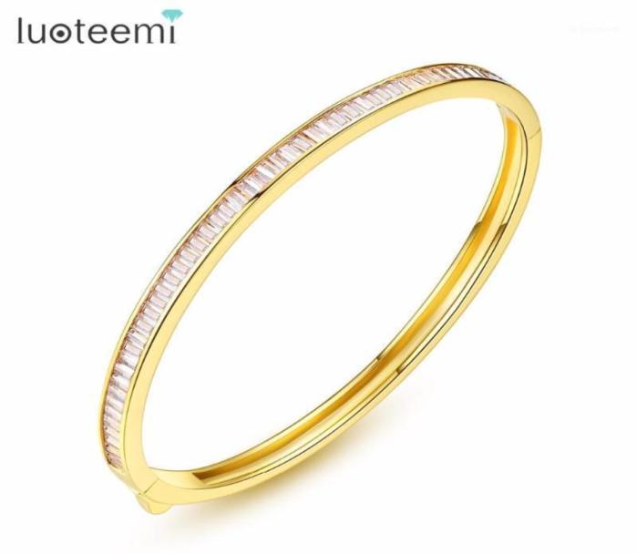 Bangle LUOTEEMI Bangles Copper CZ Square Crystals Strung Together White Gold Color Fashion Fascination Enchantmen For Women13704257
Bangle LUOTEEMI Bangles Copper CZ Square Crystals Strung Together White Gold Color Fashion Fascination Enchantmen For Women13704257
