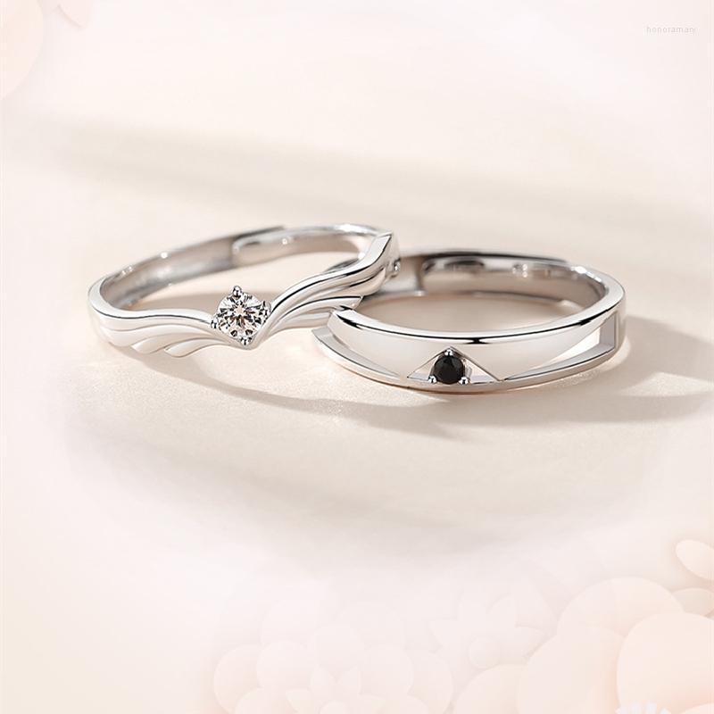 Cluster Rings Real Certified Sterling 925 Silver Couple For Lovers Men And Women Original Design Dream Wedding Jewelry Gift
Cluster Rings Real Certified Sterling 925 Silver Couple For Lovers Men And Women Original Design Dream Wedding Jewelry Gift