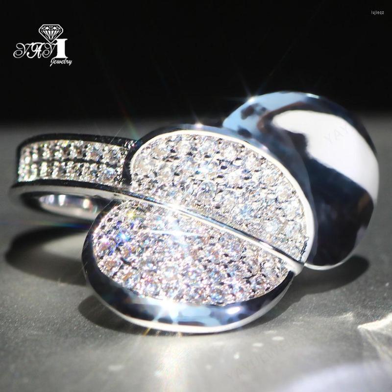 Cluster Rings YaYI Jewelry Fashion Princess Cut Prong Setting White Cubic Zirconia Silver Color Engagement Wedding Party Leaves Gift
Cluster Rings YaYI Jewelry Fashion Princess Cut Prong Setting White Cubic Zirconia Silver Color Engagement Wedding Party Leaves Gift