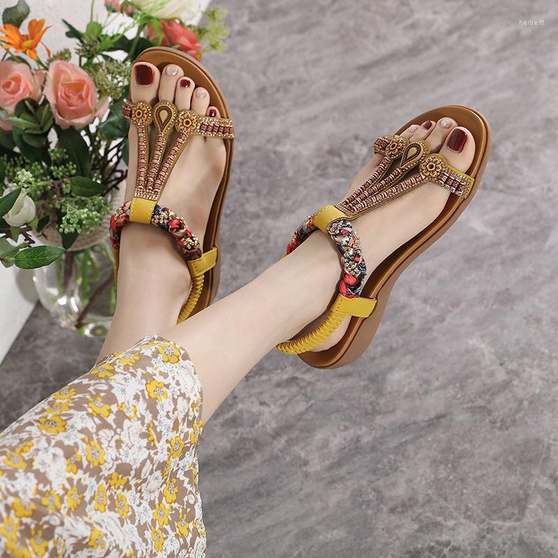 Sandals 2023 Bohemian Beaded For Women's Summer Fashion Rhinestone Flat Bottomed Leisure Vacation Tourism Soft Beach, Black
Sandals 2023 Bohemian Beaded For Women's Summer Fashion Rhinestone Flat Bottomed Leisure Vacation Tourism Soft Beach, Black