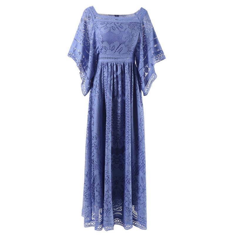 2023 Summer White / Blue Floral Print Panelled Lace Dress 1/2 Half Sleeve Square Neck Long Maxi Casual Dresses S3W090505
2023 Summer White / Blue Floral Print Panelled Lace Dress 1/2 Half Sleeve Square Neck Long Maxi Casual Dresses S3W090505