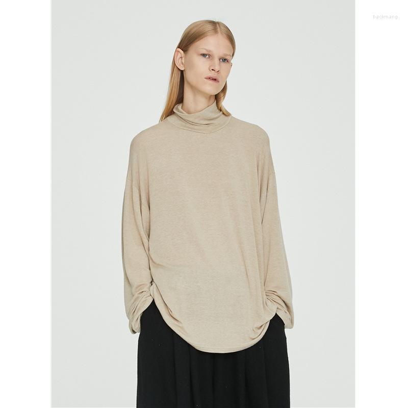 Women's T Shirts 2023 Skin-friendly Cotton Simple Solid Color Half-high Collar Long-sleeved Ladies T-shirt With Loose Elastic Bottoming, Black
Women's T Shirts 2023 Skin-friendly Cotton Simple Solid Color Half-high Collar Long-sleeved Ladies T-shirt With Loose Elastic Bottoming, Black