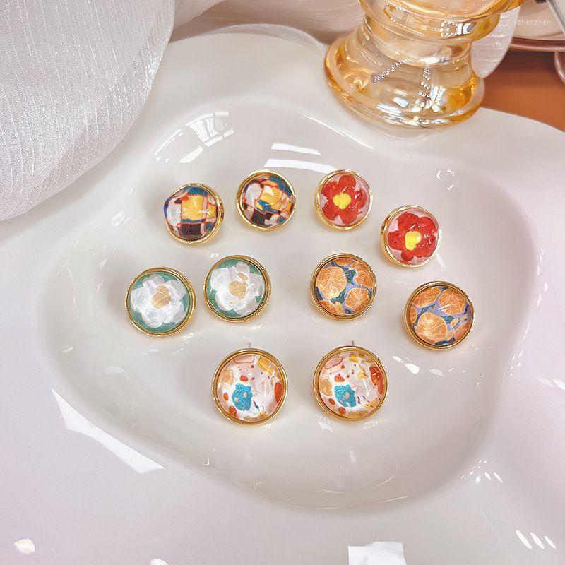 Dangle Earrings Summer Earring For Women Cute Round Stud Sweet Glass Jewelry Korean Style Girls Accessories Wholesale
Dangle Earrings Summer Earring For Women Cute Round Stud Sweet Glass Jewelry Korean Style Girls Accessories Wholesale