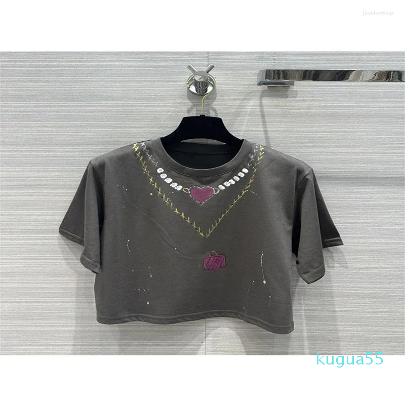2023-Women' T Shirts Women Summer Casual T-Shirt Pure Cotton Round Neck Collar Handwork Paint Printting Short Tshirt Chic Tops, 01
2023-Women' T Shirts Women Summer Casual T-Shirt Pure Cotton Round Neck Collar Handwork Paint Printting Short Tshirt Chic Tops, 01