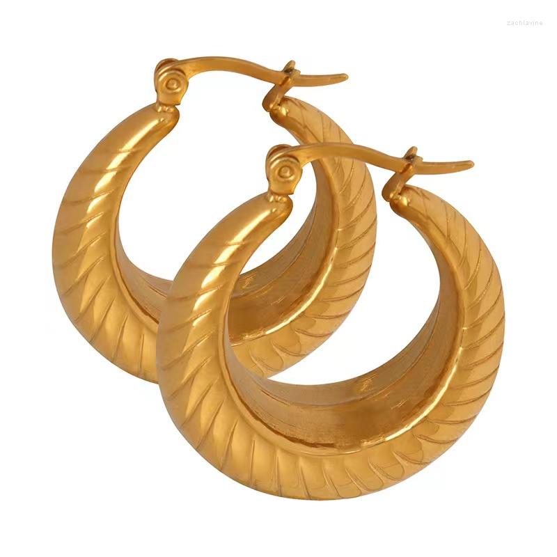 Hoop Earrings Style Stainless Steel Thread Twist Big 3CM Circle Earring Jewelry For Girls
Hoop Earrings Style Stainless Steel Thread Twist Big 3CM Circle Earring Jewelry For Girls