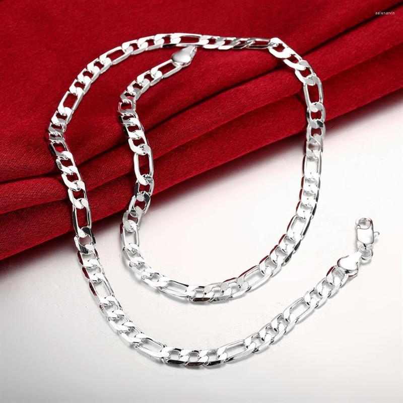 Chains 925 Stamp Silver Color Necklace For Woman Men's Jewelry Classic 6MM Chain 20 Inches Fashion Fine Christmas Gifts Party
Chains 925 Stamp Silver Color Necklace For Woman Men's Jewelry Classic 6MM Chain 20 Inches Fashion Fine Christmas Gifts Party