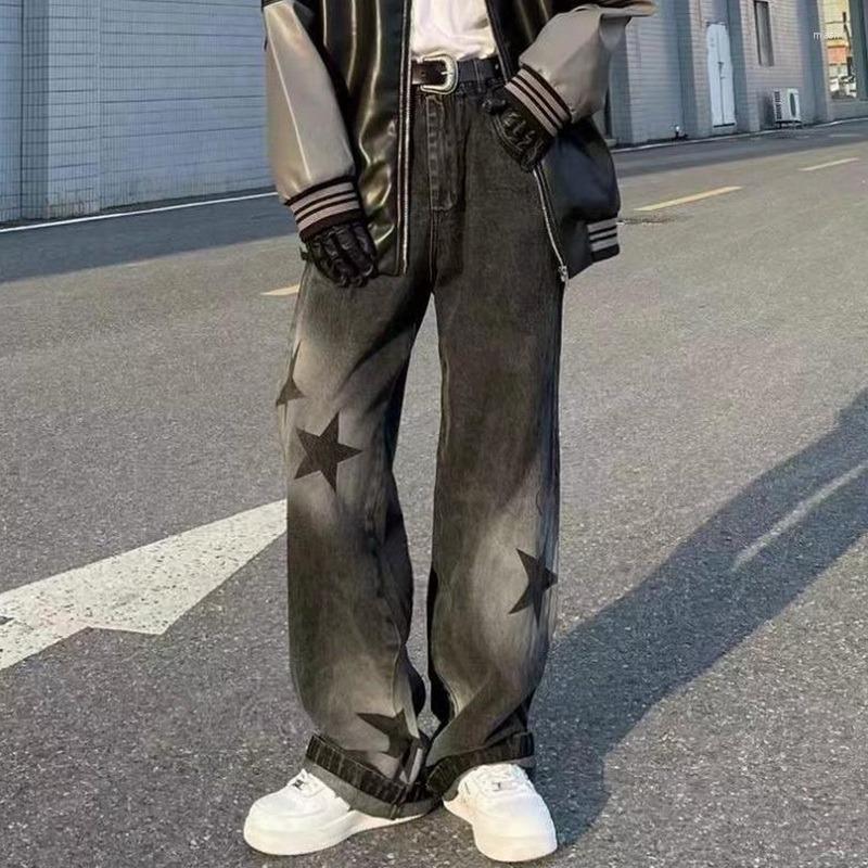 Men's Jeans Women's Cltohes Men's Streetwear For Male Men Straight Denim Korean Trousers Vintage Y2k Printed Patchwork Baggy Pants, Black shorts 
Men's Jeans Women's Cltohes Men's Streetwear For Male Men Straight Denim Korean Trousers Vintage Y2k Printed Patchwork Baggy Pants, Black shorts