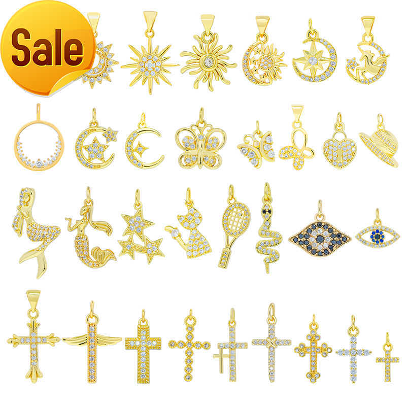 Filled Jewelry Findings CZ Charm Pendant Necklaces for Women Jewelry Accessories Making Gold 18K Fashion Cubic Zirconia Trendy
Filled Jewelry Findings CZ Charm Pendant Necklaces for Women Jewelry Accessories Making Gold 18K Fashion Cubic Zirconia Trendy