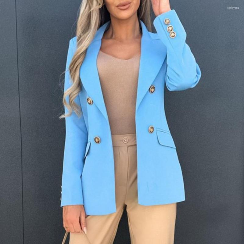 Women's Suits Women Double-breasted Placket Long Sleeve Flap Pockets Office Blazer Autumn Winter Solid Color Lapel Suit Jacket Workwear, Black
Women's Suits Women Double-breasted Placket Long Sleeve Flap Pockets Office Blazer Autumn Winter Solid Color Lapel Suit Jacket Workwear, Black