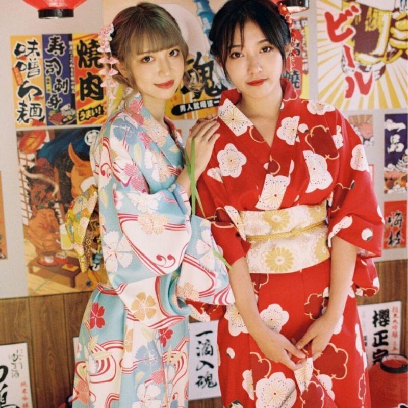 Ethnic Clothing Kimono Dress Set Women Vintage Elegant Flower Printed Adult Festival Streetwear Asian Stage/Po Shooting Wear
Ethnic Clothing Kimono Dress Set Women Vintage Elegant Flower Printed Adult Festival Streetwear Asian Stage/Po Shooting Wear
