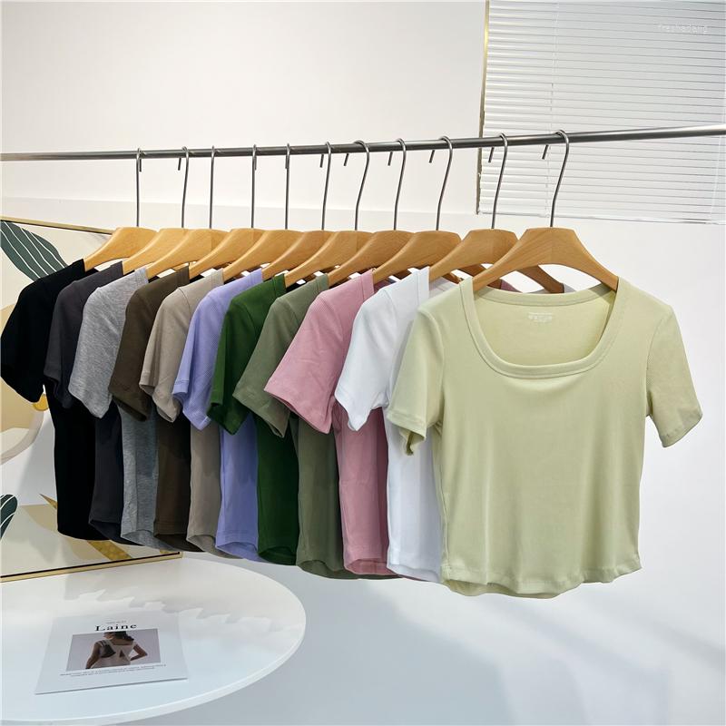 Women's T Shirts Spring And Summer Square Collar Short-sleeved T-shirt Women 2023 Thread Short Section Slim Solid Color Bottoming U-neck Top, Black
Women's T Shirts Spring And Summer Square Collar Short-sleeved T-shirt Women 2023 Thread Short Section Slim Solid Color Bottoming U-neck Top, Black