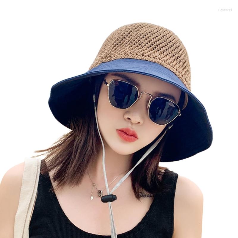 Berets Women Mesh Top Sun Visor Beach Hat Split Wide Brim Bowknot Sunscreen Bucket Cap, Bk
Berets Women Mesh Top Sun Visor Beach Hat Split Wide Brim Bowknot Sunscreen Bucket Cap, Bk