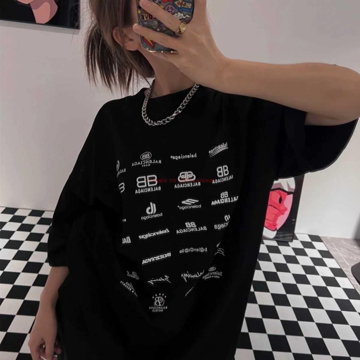 Designer Fashion Clothing French Paris BB Luxury TShirt Tees Paris Classic Multi Collection Short Sleeve Tshirt Unisex Couple Oversize Versatile Casual Tops, Black
Designer Fashion Clothing French Paris BB Luxury TShirt Tees Paris Classic Multi Collection Short Sleeve Tshirt Unisex Couple Oversize Versatile Casual Tops, Black