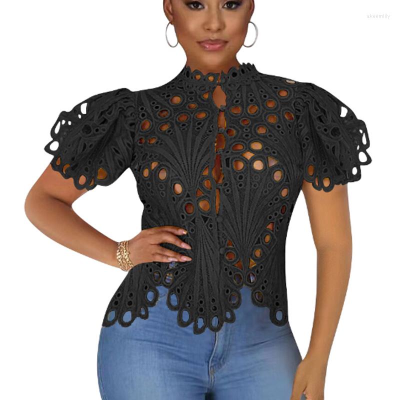 Women' Blouses Nightclub Women Tops Summer Short Flare Sleeve Round Collar Breathable Sexy Hollow Out Blouse Button Shirt Loose Clothes, White
Women' Blouses Nightclub Women Tops Summer Short Flare Sleeve Round Collar Breathable Sexy Hollow Out Blouse Button Shirt Loose Clothes, White