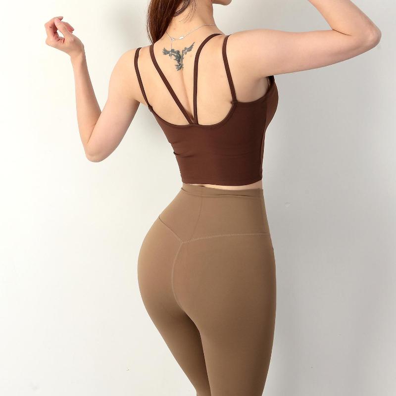 Camisoles & Tanks Sports Underwear Women's Double Shoulder Strap Shockproof Push Up Bra Anti-Sagging Yoga Fitness Running Beauty Back, Chestnut
Camisoles & Tanks Sports Underwear Women's Double Shoulder Strap Shockproof Push Up Bra Anti-Sagging Yoga Fitness Running Beauty Back, Chestnut