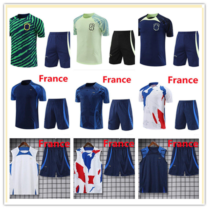 2023 BENZEMA MBAPPE soccer jerseys French tracksuit short sleeves GRIEZMANN 22 23 GIROUD equipement Maillot de football training suit sportswear
2023 BENZEMA MBAPPE soccer jerseys French tracksuit short sleeves GRIEZMANN 22 23 GIROUD equipement Maillot de football training suit sportswear