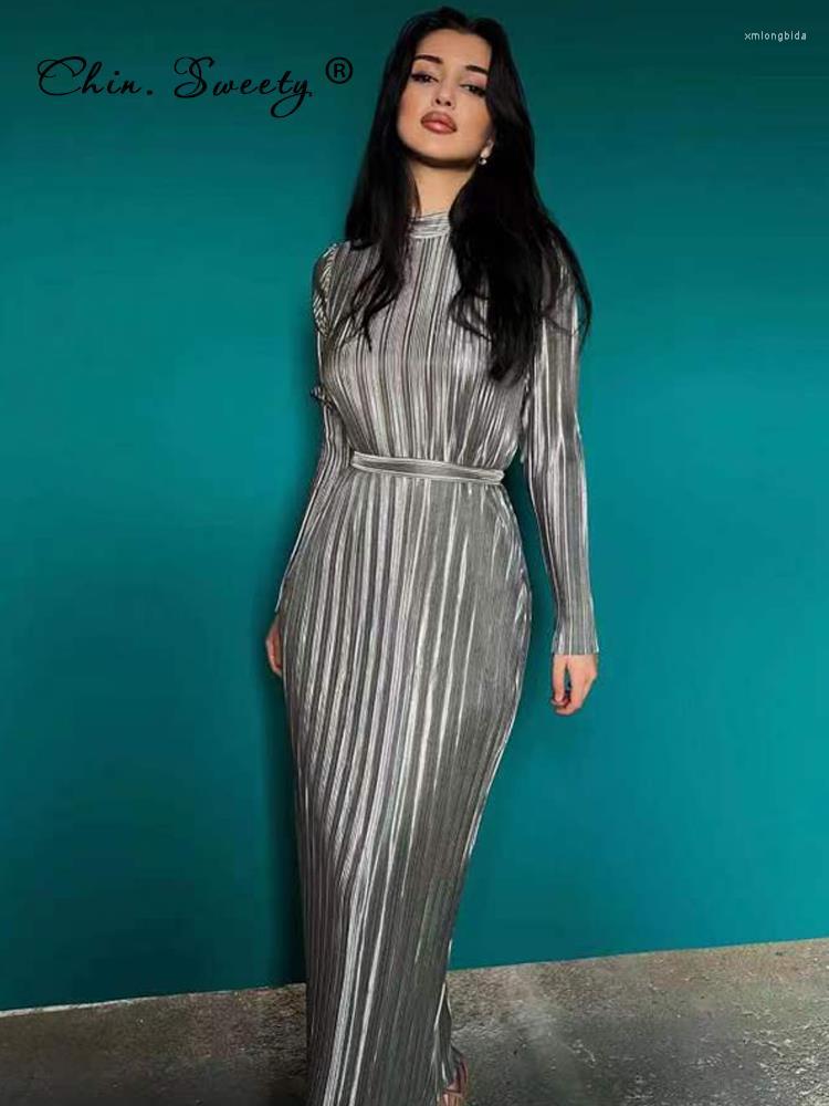 Casual Dresses Lace Up Pleated Turtleneck Dress For Women Elegant Slim Gray Long Sleeve Ankle-length 2023 Spring Vestidos Streetwear, Sky blue
Casual Dresses Lace Up Pleated Turtleneck Dress For Women Elegant Slim Gray Long Sleeve Ankle-length 2023 Spring Vestidos Streetwear, Sky blue